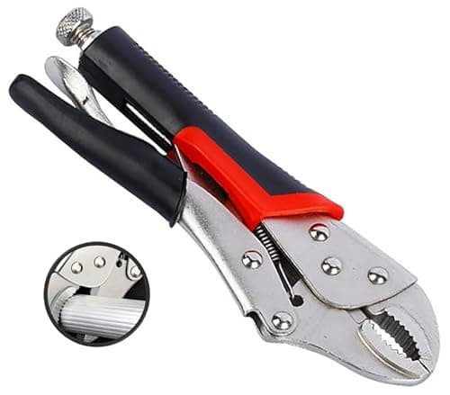Image of Locking Pliers Quick-Release & Self-Locking with Induction-Hardened Angled Teeth for Increased Gripping Power Heavy-Duty (5-INCHES)