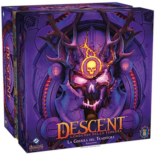 Image of Asmodee - Descent, Legends of Darkness: War of the Traitor - Board Game Expansion, 1-4 Players, 14+ Years, Italian Edition