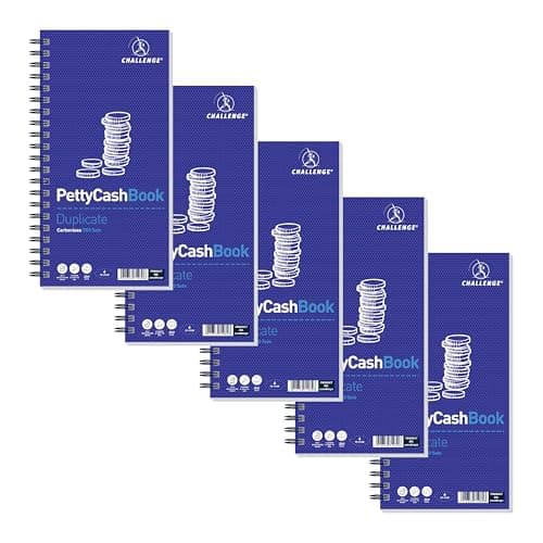 Image of Challenge Duplicate Petty Cash Book, Carbonless, 200 Pages, 1 pack (280 x 141 mm)