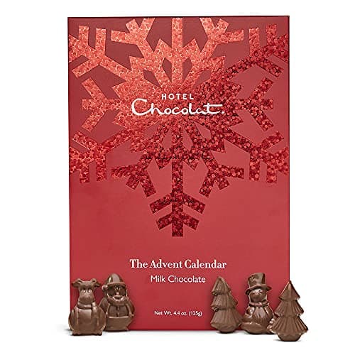 Image of Hotel Chocolat - 40% Milk Chocolate Advent Calendar, 125g - Filled With 24 Festive Sculptures - Christmas Gifts