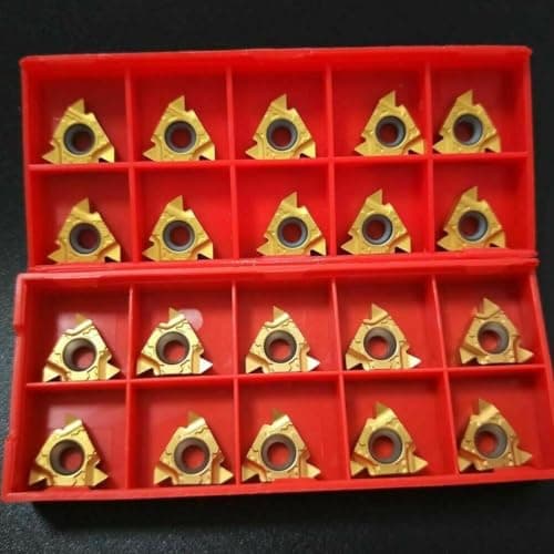 Image of 20pcs 16ER AG60+16IR AG60 3/8 Threading Tool Inserts for Internal Thread Cutting Compatible with Standard Tool Holders for Metalworking Projects