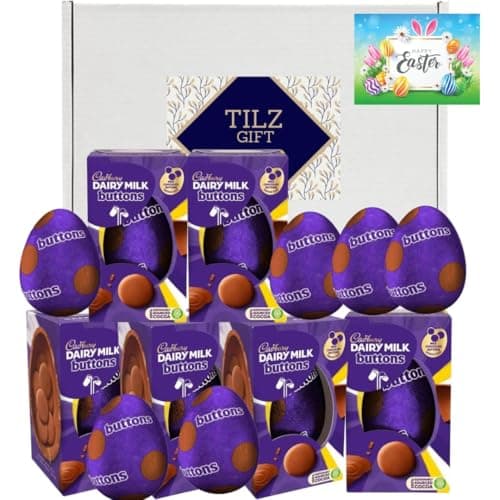 Image of Large Easter Eggs Chocolate - 6x Cadbury Easter Egg Bulk, Cadbury Bundle, Egg For School, Business, Bulk Easter Chocolate Gift Egg, Easter Hunt (CARAMEL)