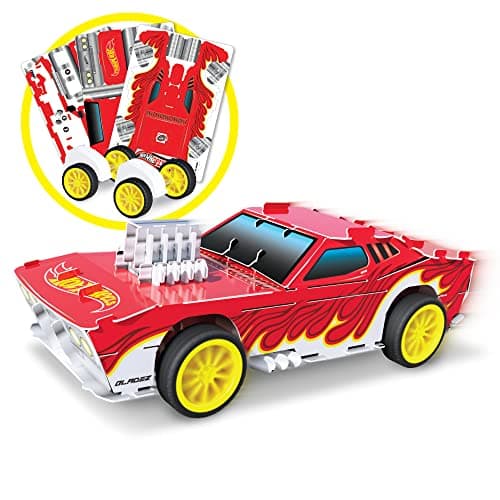 Image of BLADEZ Hot Wheels Street Racer, Pull Back Vehicle for kids, Licensed Build Kit, STEM Activity, Assortment of Colours and Styles, 6 to collect, Motor Maker Kitz by Bladez Toyz