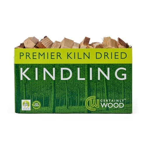 Image of Certainly Wood Kindling - Kiln Dried Natural Firelighters for Woodburning Stove Open Fire Bbq Pizza Oven Fireplace Chimenea Barbecue Firepit - 2.5kg Firewood Sticks for Lighting Hard Log Charcoal Coal