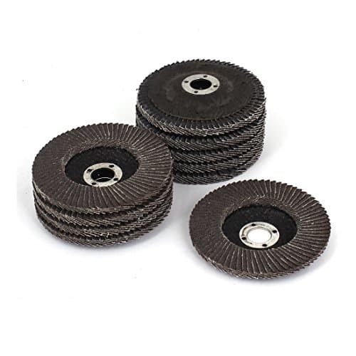 Image of Sourcingmap 100mm Dia 16mm Bore 60 Grit Flap Sanding Discs Grinding Wheel 10pcs