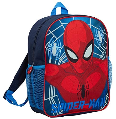 Image of Marvel Spiderman Backpack Glow in The Dark Rucksack Boys Travel School Lunch Bag