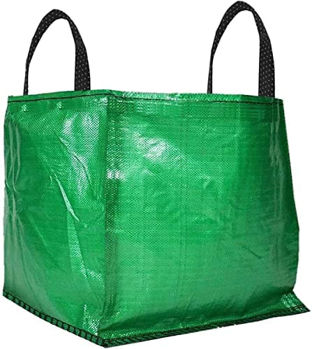Image of SPARES2GO Heavy Duty Waste Bag Cover Sack for Garden Shredder Mulcher Chipper - 120 Litre (Pack of 1, Green)