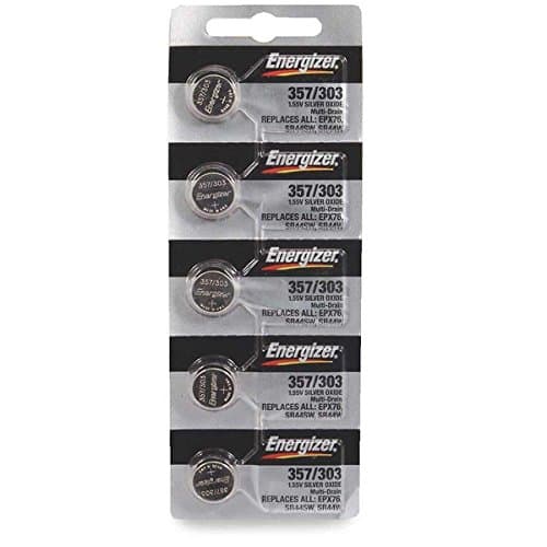 Image of Energizer 357/303 Silver Oxide Battery: Card of 5