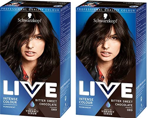 Image of 2x Schwarzkopf Live Intense Colour Bitter-Sweet Chocolate 89