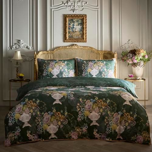 Image of Laurence Llewelyn‑Bowen Tuscan Holiday Duvet Cover Set Double 200 x 200cm – 100% Cotton Bedding with Mediterranean‑Inspired Design, Includes 2 Pillowcases
