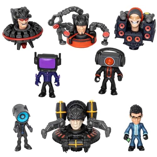 Image of Skibidi Toilet Mystery Figures Series 2, Collectible Figures, Officially Licensed Skibidi Toilet Merch, Black