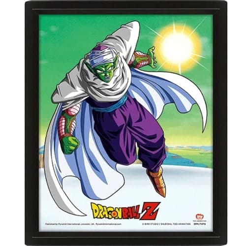 Image of Dragon Ball Z 3D Lenticular Poster in Box Frame (Piccolo Design) 25cm x 20cm x 1.3cm - Official Merchandise