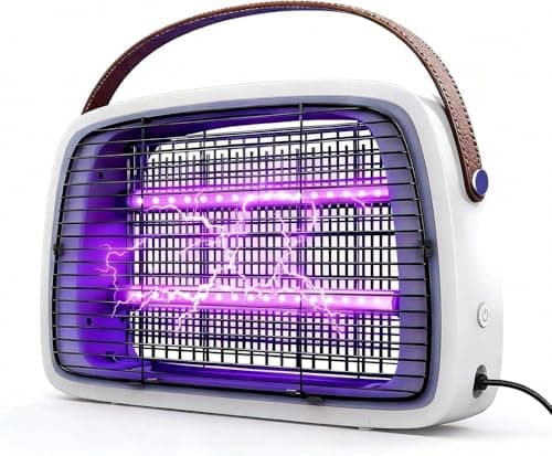 Image of WUEAOA Electric bug zapper with 2 × 6W UVA LEDs, 50000 H Long-Lasting life, 3800V Wall-Mountable Mosquito killer Lamp,Fly zapper IPX4 for outdoor Indoor, Chemical-Free, Quiet