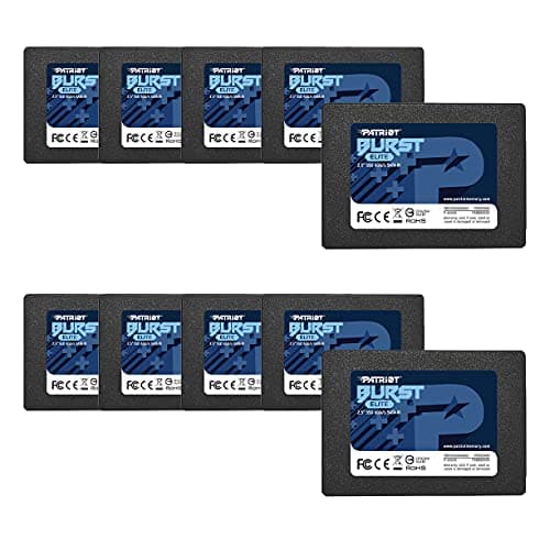 Image of Patriot Burst Elite SATA 3 480GB SSD 2.5" Solid State Drive - 10 Pack