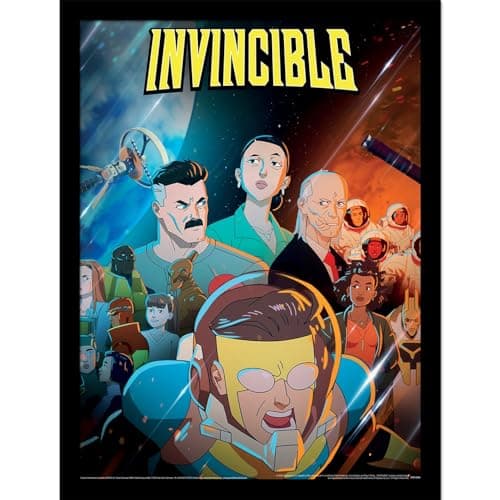 Image of Pyramid International Invincible (Group) Collector Print 40cm x 30cm Collector Print, Officially Licensed Wall Art, Premium Decorative Artwork for Fans & Collectors