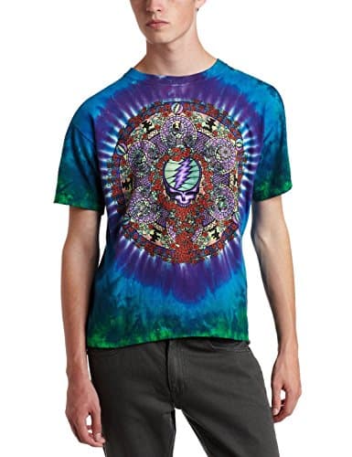 Image of Liquid Blue Men's Grateful Dead Celtic Mandala Tie Dye T-Shirt, Multi, XL