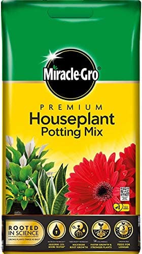 Image of Miracle-Gro Premium Houseplant Potting Mix compost - 10 Litre Bag, (New 2020 Range), Yellow