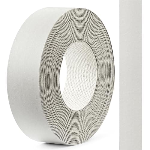 Image of FOLDECOR White Gloss Hotmelt Melamine Edge Banding Tape 21mm x 5m, Iron on Edge Trim Strip for Furniture, Cabinets, Shelves & Panels, Easy to Apply & Cut