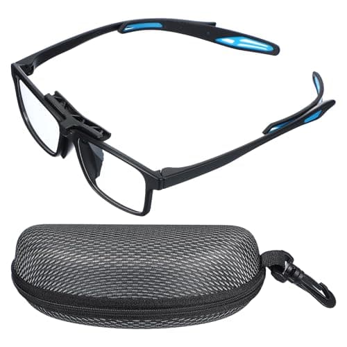 Image of PATIKIL Professional Sports Goggles, Unisex Sports Protective Eyewear Safety Glasses Interchangeable Temples for Cycling Basketball Outdoor Sports Blue