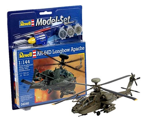 Image of Revell Kit de modélisme 64046 - Kit de modélisme AH-64D Longbow Apache dans la baguette 1:144 - Moyen