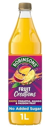 Image of Robinso Squash 1L Variety Pack – Assorted Fruit Flavours, No Added Sugar, Concentrated Cordial Drink (Robinsons Creations Pineapple, Mango & Passion Fruit Squash 1L)