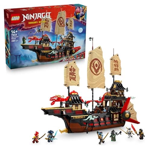 Image of LEGO® NINJAGO® The Temple Bounty 71848 Ship Toy Building Kit with 6 Minifigures Including Cole, Fantasy Decor, Ninja Decorations for Kids, Toy Idea for Boys and Girls Aged 14 Years Old and up