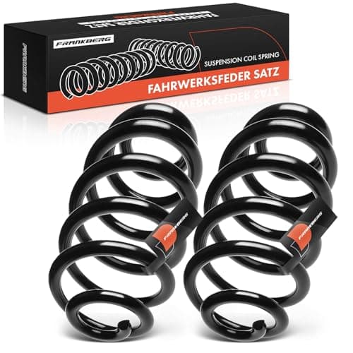 Image of Frankberg 2x Coil Spring Rear axle Compatible with A4 Avant 2001-2008 A4 Convertible 2002-2009 Replace# 8E0511115DN