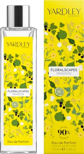 Image of Yardley London Floralscapes Meadow Eau de Parfum, Floral Womens Fragrance with Top Notes of Bergamot and Pear and Woody Base, Floral and Fruity Perfume for Women 100ml