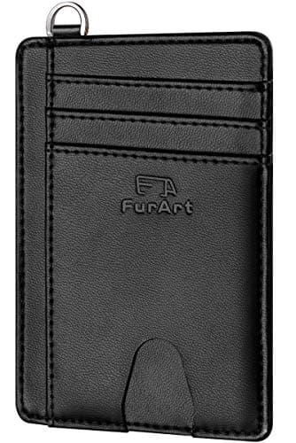 Image of FurArt Credit Card Holder Wallet, Slim RFID Blocking Minimalist Women's Card Wallet