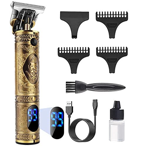 Image of YiLFo Hair Clippers Men Professional Beard Trimmer, Cordless Electric Self Hair Clippers with LCD Screen, Precision Outlining Trimmer-Smooth Clipping, Sharp Shaver-Rechargeable Battery, Gifts for Men