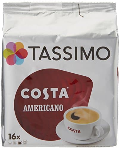 Image of Tassimo Costa Americano Coffee Pods, Pack of 16