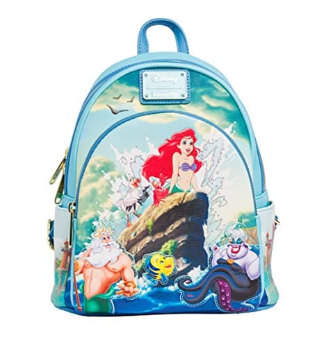 Image of Loungefly Backpacks Disney The Little Mermaid Scenic Mini Backpack Blue