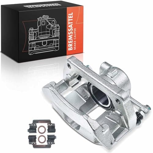 Image of Frankberg Brake Caliper Disc Brake Front Left with Bracket Compatible with (hole spacing 120mm) Mi.n.i R50 R53 Mi.n.i Cabriolet R52 Replace# 34116770191