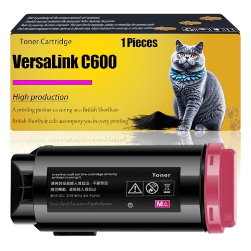 Image of VersaLink C600 106R03923 106R03920 106R03921 106R03922 Compatible for Xerox Toner Cartridge VersaLink C600 VersaLink C600DN VersaLink C600N Printers, Electronics Accessories (Magenta)