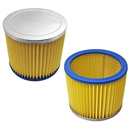 Image of SPARES2GO Filter Cartridges for Wickes Wet & Dry Vacuum Cleaner (Pack of 2)