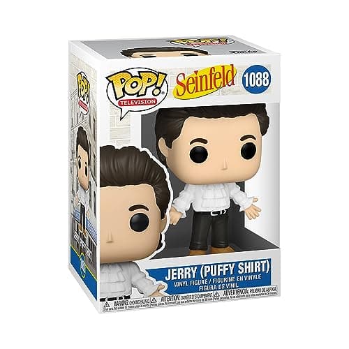 Image of Funko POP! TV: Seinfeld - Jerry Seinfeld With Puffy Shirt - Collectable Vinyl Figure - Gift Idea - Official Merchandise - Toys for Kids & Adults - TV Fans - Model Figure for Collectors and Display