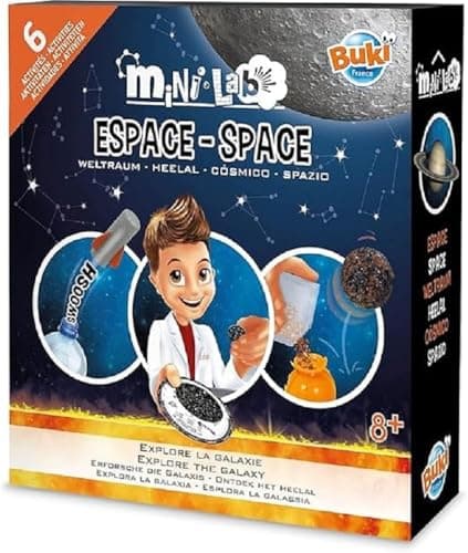 Image of Buki France Mini Lab. Kids Chemistry Set. Childrens Science Experiments. STEM Toy. Suitable for Boys & Girls 8+ (Space)