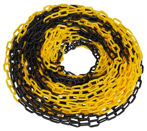 Image of Sealey BYC25M 25m x 6mm Black/Yellow Plastic Chain