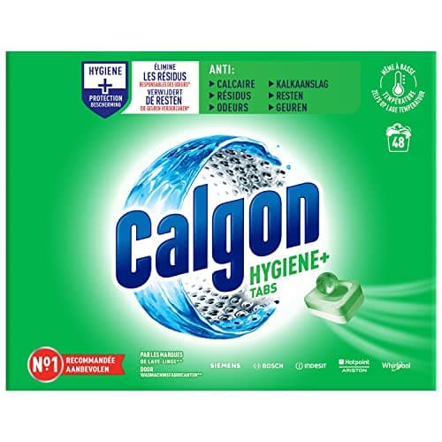 Image of CALGON Hygiene Plus Anti-Limescale Tablets Pack of 48 for Washing Machines