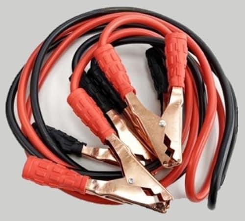 Image of Unibos | Heavy Duty 400AMP Car Van Jump Leads 2.5M Long Booster Cables Emergency Roadside Assistance Colour Coded Clamps For Petrol & Diesel Car, SUV, Van, Truck - Carrying Bag Included