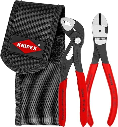 Image of KNIPEX Mini Pliers Set in Belt Tool Pouch 1 x 87 01 150, 1 x 74 01 160 160 mm, 00 20 72 V02