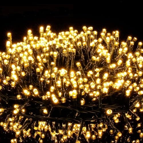 Image of Avoalre String Lights 50M 2000 LEDs Warm White Christmas Light 8 Mode IP44 Waterproof Cluster Lights LED Fairy Light Mains Powered for Home Garden Patio Chirstmas Tree Xmas Wedding Decoration