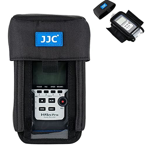 Image of JJC Protective Pouch Case Bag for Zoom H4n, Zoom H4n Pro, Tascam DR-40 Handy Portable Recorder replaces Zoom PCH-4n Case, with See-Through Window Rain Cover