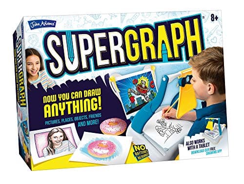 Image of John Adams SuperGraph Drawing Station | Draw Anything Anywhere | Optical Tracing & Projection Drawing Kit | Lightweight & Portable | Age 8+ | Kids Arts & Crafts Gift Idea for Birthday & Christmas