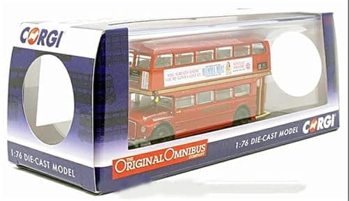 Image of 1:76 Finished Product for Corgi for AEC Type RM, ALM 50B, Heritage Route 15 Trafalgar Square Car Pre-built Model Bus