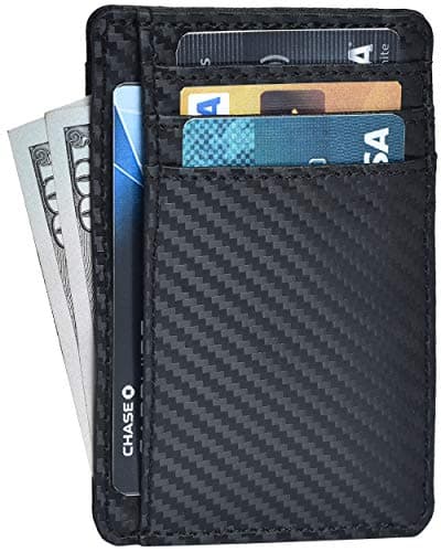 Image of Oak Leathers Leather Wallet for Men & Women - RFID Wallet Slim Credit Card Holder 1 ID Window Thin Wallets Front Pocket