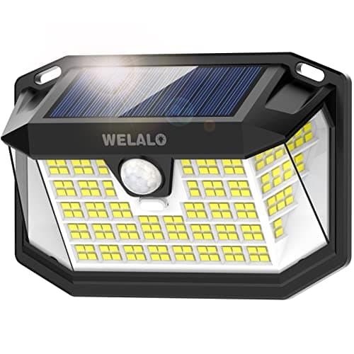 Image of Solar Lights Outdoor, [1 Pack] 188 LED Solar Security Lights Outdoor Motion Sensor with 3 Modes, 270ºWide Angle IP65 Waterproof PIR Solar Powered Wall Lights Outside for Garden Fence Door Yard Garage