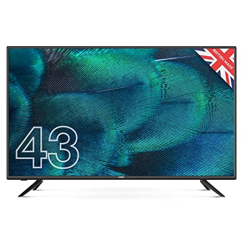 Image of Cello Y22ZBVD0234 43 inch Full HD LED TV, Built-in Freeview HD, Made in UK, Built in Satellite Receiver, 3 x HDMI, USB 2.0, Record Live, Easy to Setup TV, Non-Smart Tv, Perfect for Lounge