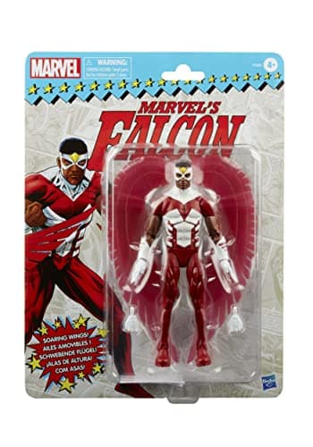 Image of Marvel Legends Series Falcon 15-cm Retro Packaging Action Figure Toy, 3 Accessories
