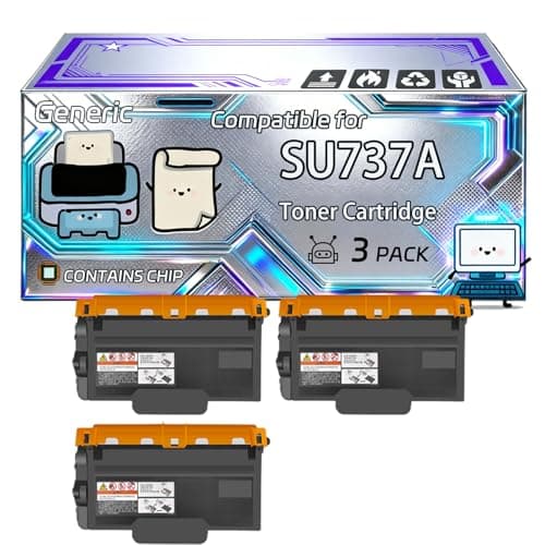 Image of SU737A Toner Cartridge Compatible for Samsung ML-1660 ML-1665 ML-1670 ML-1675 ML-1860 ML-1865 Printers, With Chip, 1500 Pages, Vibrant Colours (3 Pack Black)